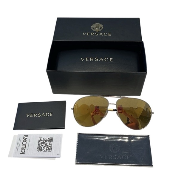 Versace Accessories - Versace aviator gold sunglasses ✨
